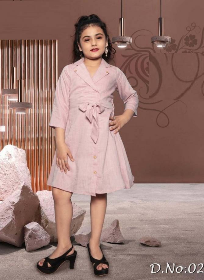 Arya ESTAA Latest Designer Fancy One Pis Style Viscos Softy Belt Western Type Children Wear Collection